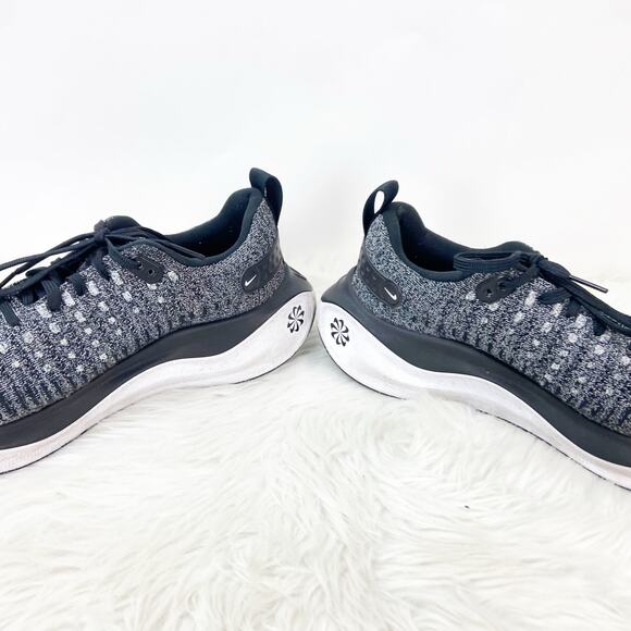Nike US 9 Womens Oreo Black/Black-White InfinityRN 4 Low Top Running Sneaker - Picture 10 of 14